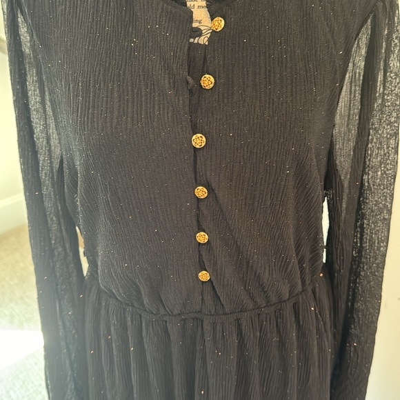 Fabulous Glittered Knit Ruffle Detailed Tiered Maxi Dress - Picture 5 of 7